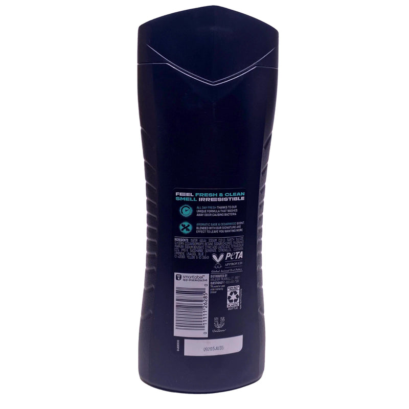 AXE Apollo Body Wash Sage & Cedarwood Scent 16 fl oz 4 Pack New