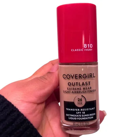 CoverGirl Outlast 810 Classic Ivory SPF18 1oz 2 Pack New Exp:06/2026