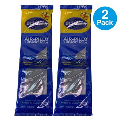 Dr. Scholl’s Air-Pillo Memory Foam Insoles Unisex Comfort Trim to Fit 2 Pack New