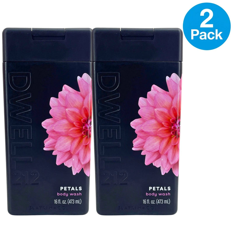 Dwell 212 Slatkin & Co Petals Body Wash Essential Oils Shea Butter 2 Pack New
