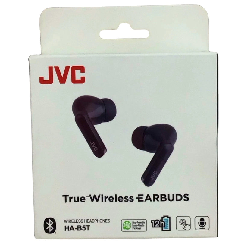 JVC HA-B5T True Wireless Earbuds Black Touch Control Built-in Mic 12 Hours Batte