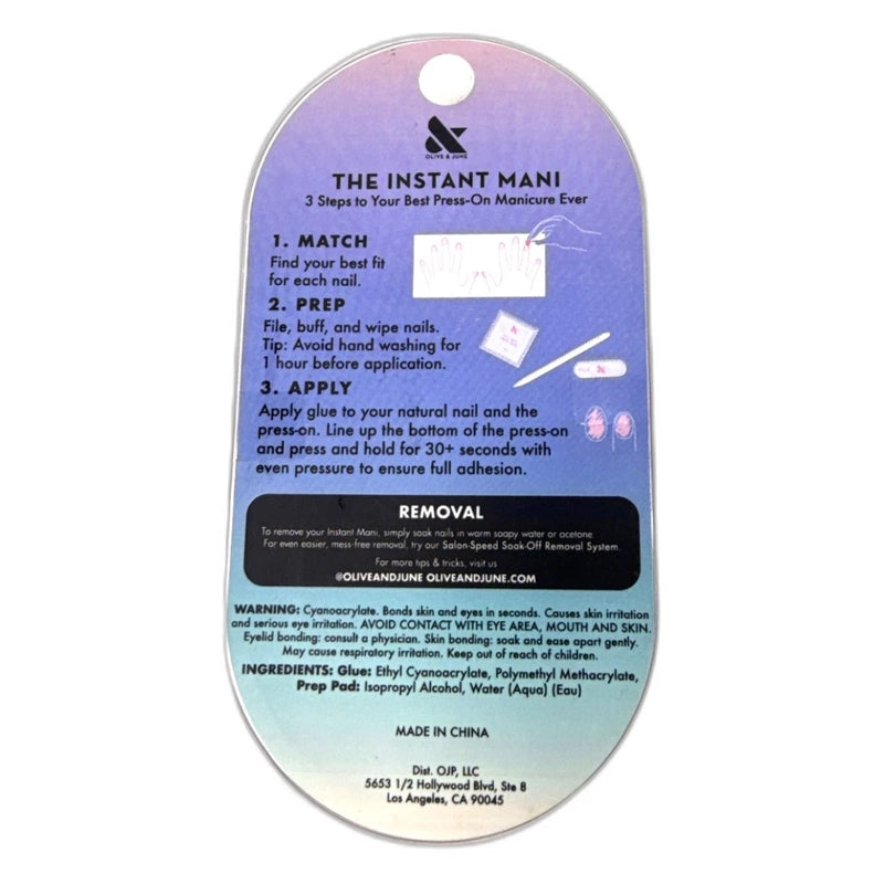 Olive & June Maximalist Instant Press-On Stiletto Medium 126 Total Pack of 3 New