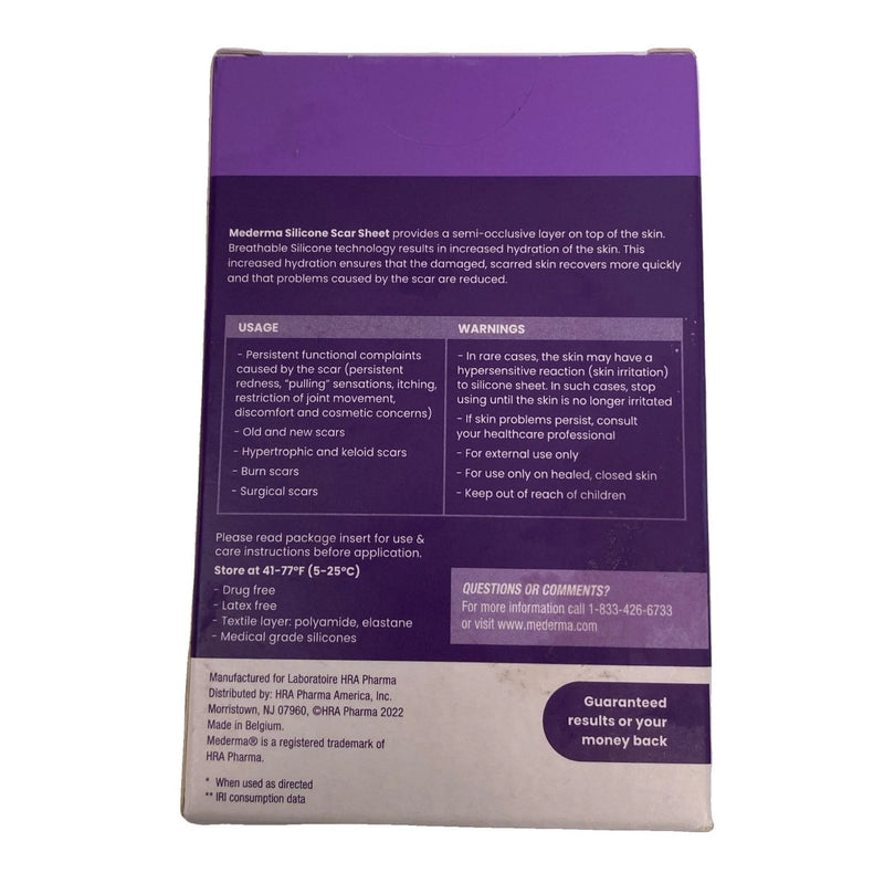Mederma Medical Grade Silicone Scar Sheets Small 4 Count Flexi Pro New