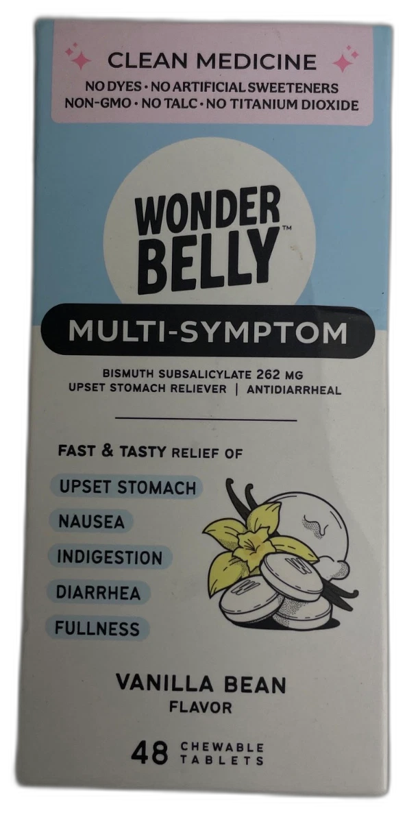 Wonderbelly Multi-Symptom Upset Stomach 144 Total Exp 12/26 Pack of 3 New
