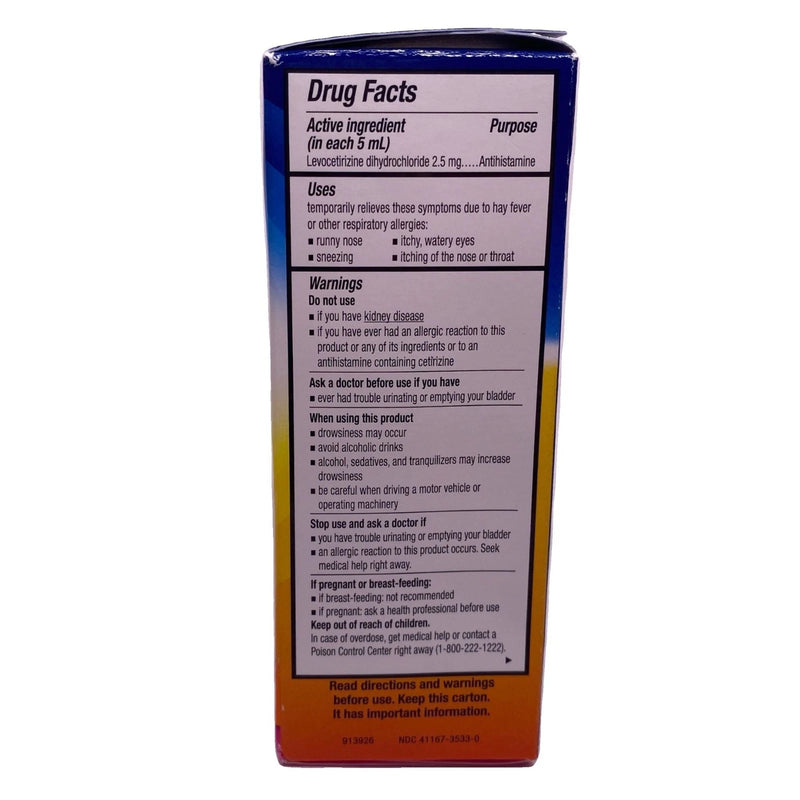 Children's Xyzal Allergy 24HR Liquid Bubble Gum 5 fl oz 4 Pack New Exp 06/27