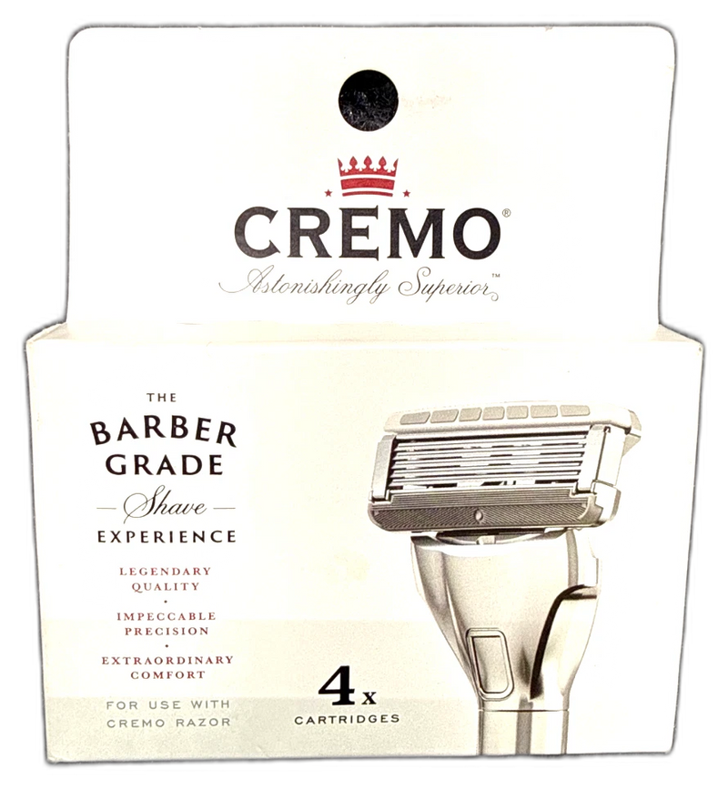 Cremo Barber Grade Shave Experience 4 Cartridges Pack of 3 New