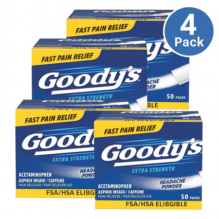 Goody's Extra Strength Headache Powder 24 Ct 4 Pack EXP 12/2025 New