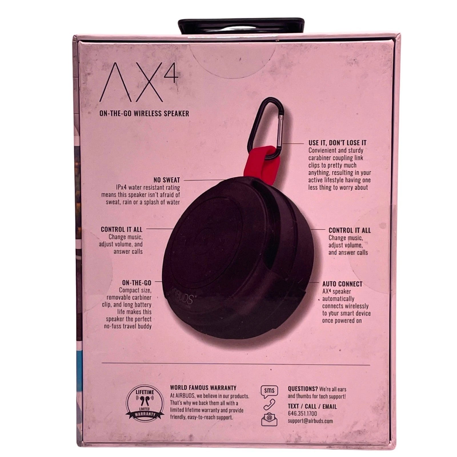 Airbuds AX4 Wireless Speaker Bluetooth Waterproof 3 Pack New