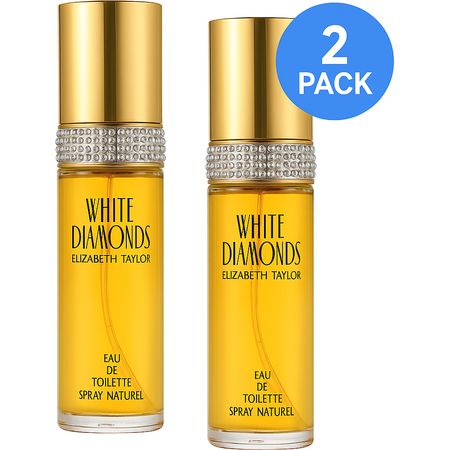 Elizabeth Taylor White Diamonds EDT Spray 1.0 oz 2 Pack New