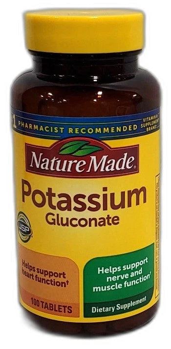 Potassium Gluconate Mineral Supplement 100 Capsules Non Exp 01/30 Pack of 3 New