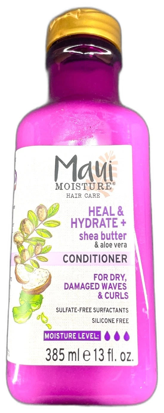 Maui Moisture Heal Hydrate Shea Butter Conditioner 13oz Pack of 5 New