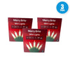 Merry Brite Mini Lights Christmas Tree Clear Bulbs 1800 Total Pack of 3 New