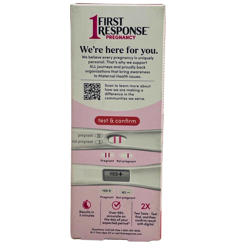 First Response Early & Digital Pregnancy Test & Confirm Kit 2 Tests 4 Pack New