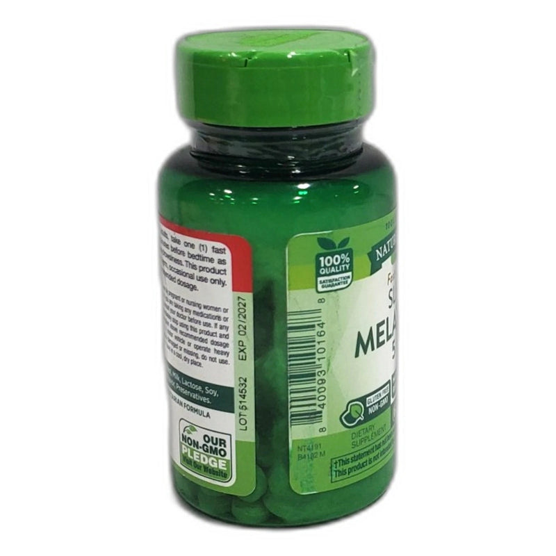 Nature's Truth Fast Dissolve Sleep Melatonin 5mg Berry Exp 02/27 Pack of 4 New