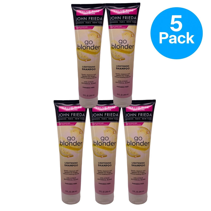 John Frieda Go Blonder Lightening Shampoo 10 fl oz 5 Pack New