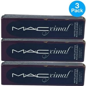 MAC Macximal Matte Lipstick 603 Diva Lip Color 0.12 oz 3 Pack New