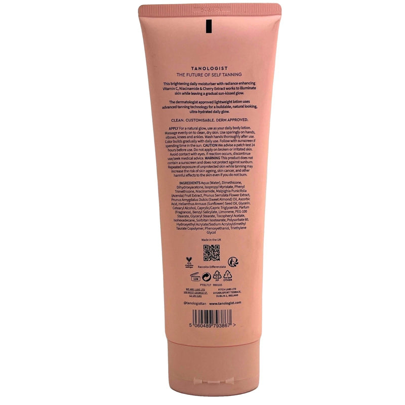 Tanologist Daily Glow Brightening Gradual Tan Lotion Vitamin C Niacinamide 8.45