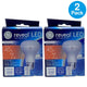 GE Reveal LED 45W Replacement Dimmable Indoor Floodlight R20 Bulb 2 Pack New