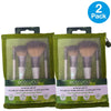 EcoTools On-The-Go Style Kit Travel Makeup Brush Set with Cosmetic Bag 4 Pieces