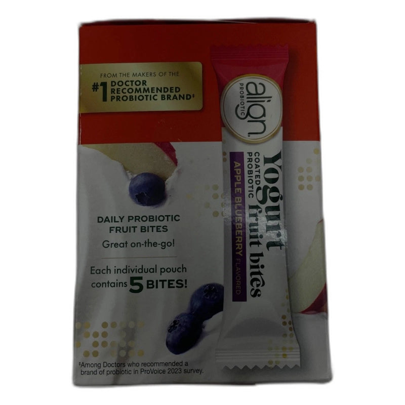 Align Probiotic Yogurt Coated Fruit Bites 42 Total Exp 01/27 Pack of 2 New