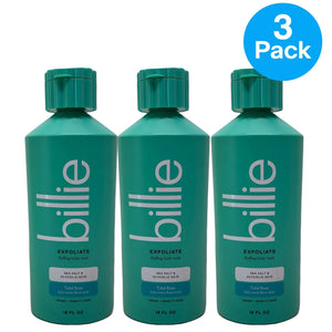 Billie Exfoliate Buffing Body Wash Tidal Rose 18 fl oz 3 Pack New