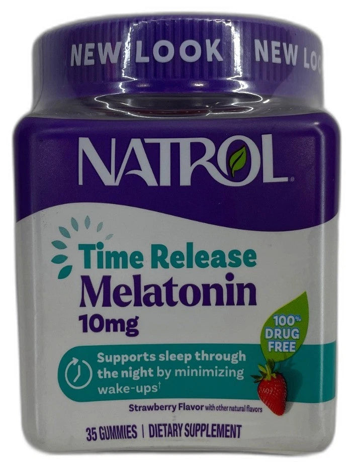 Natrol Time Release Melatonin 10mg Gummies 35ct Sleep Exp 03/27 Pack of 3 New