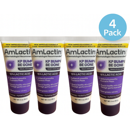 AmLactin KP Bumps Be Gone 3 oz - 4 Pack - New
