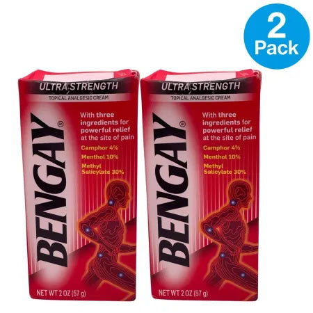 Bengay Ultra Strength Topical Analgesic Pain Relief Cream 2oz 2 Pack
