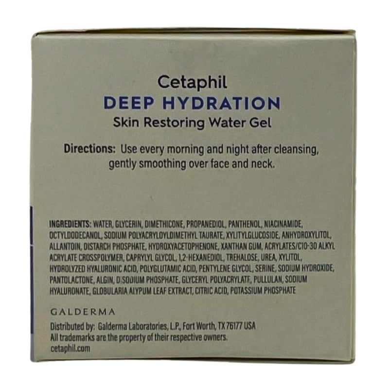 Cetaphil Hydrating Water Gel 1.7 Oz 4 Pack New