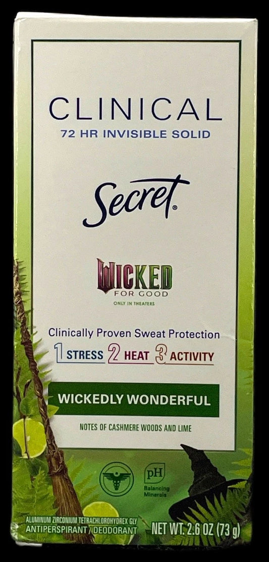 Secret Clinical Deodorant Limited Edition Wickedly Exp 05/27 Pack of 3 New