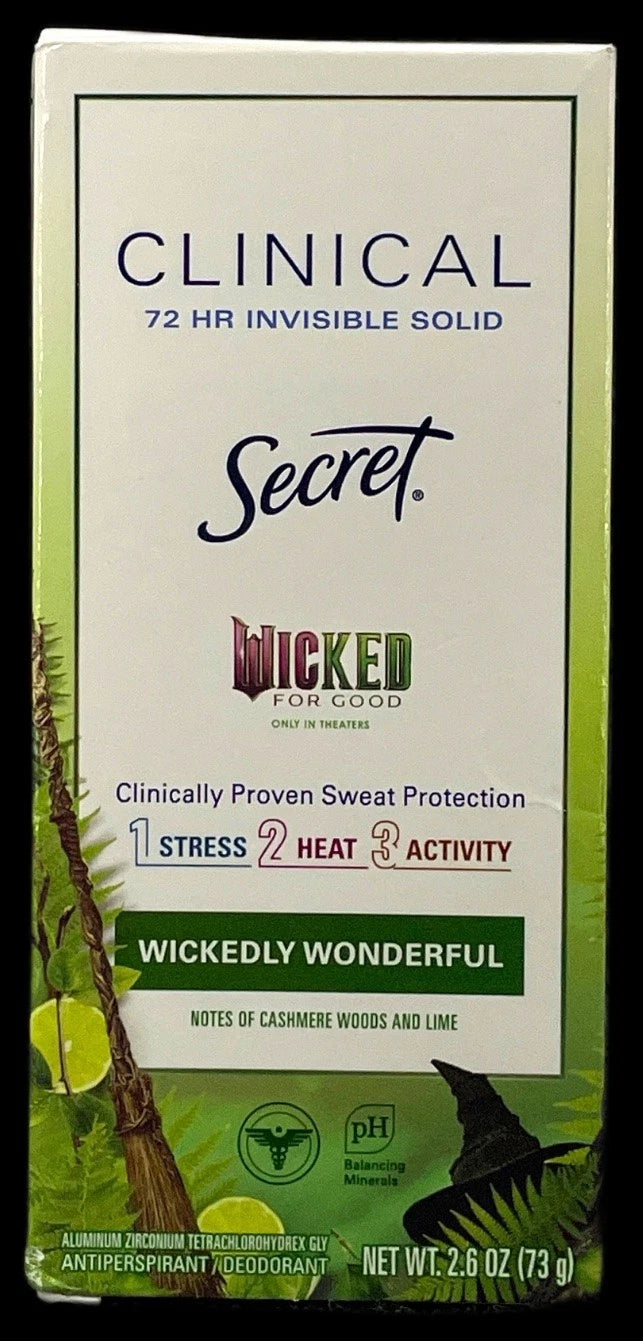 Secret Clinical Deodorant Limited Edition Wickedly Exp 05/27 Pack of 3 New