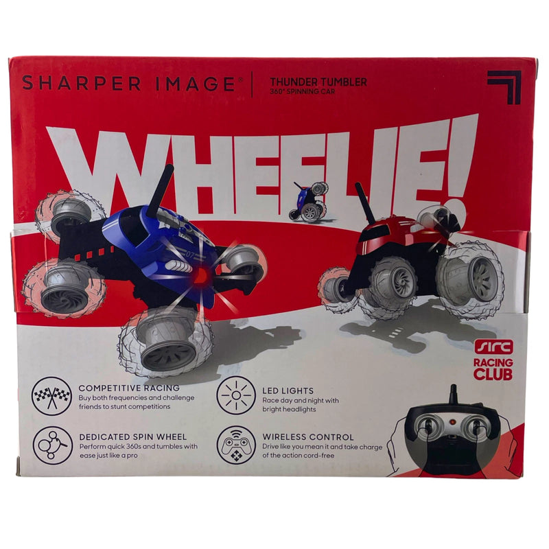 Sharper Image Thunder Tumbler 360 Spinning RC Car Blue 1 Pack New