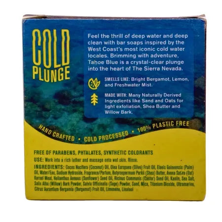Every Man Jack Bar Soap Tahoe Blue Cold Plunge Exfoliating 5oz 4 Pack Set