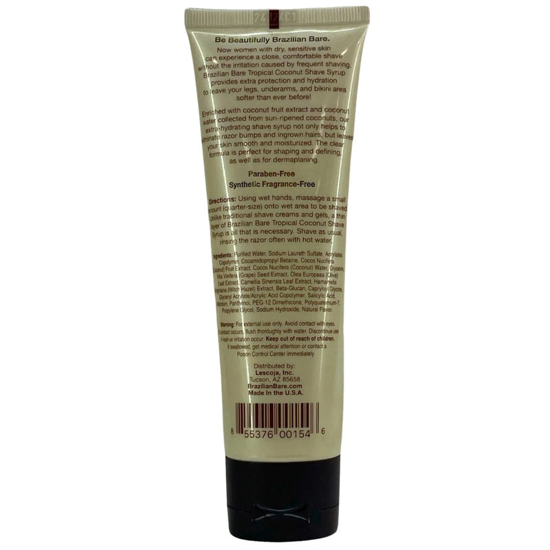 Brazilian Bare Tropical Coconut Extra Shave Syrup Concentrate 5 Pack New