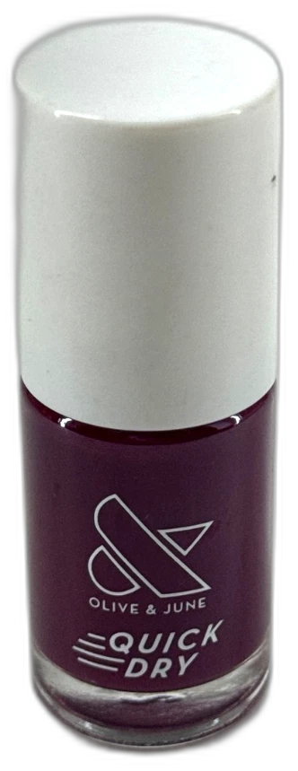 Olive & June Quick Dry Nail Polish Mulberry Red Tone Mulberry Pack of 3 New