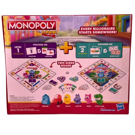 Hasbro Monopoly Junior Board Game 5 Pack New