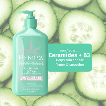 Hempz Cucumber & Aloe Body Moisturizer 17oz 1 Pack New 3