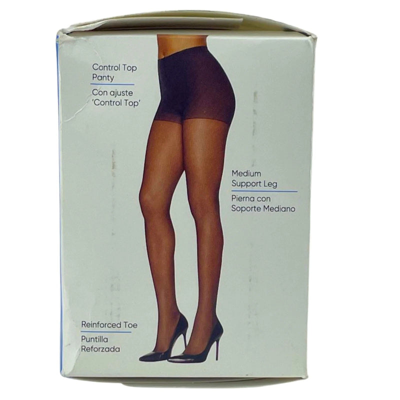 L'eggs Sheer Energy Medium Support Control Top Compression Tights Suntan Size B