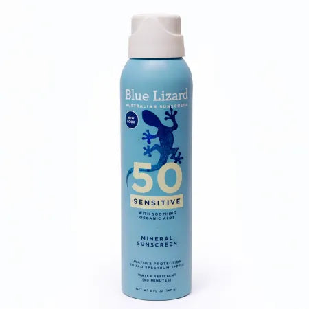 Blue Lizard Sensitive Mineral Sunscreen Spray SPF 50 5oz 2 Pack New Exp: 12/26