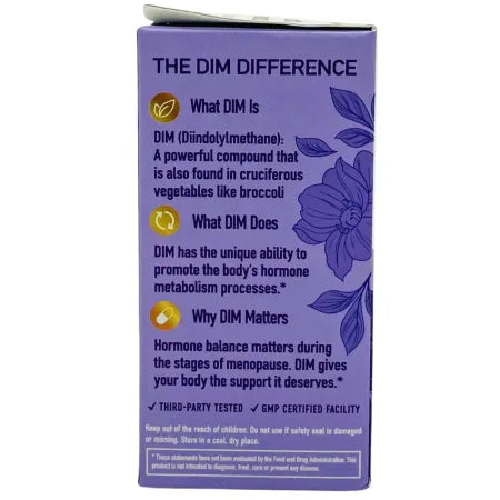 SM Nutrition DIM Hormone Balance Menopause Support Extra Strength 30 Caps 1/2026 3