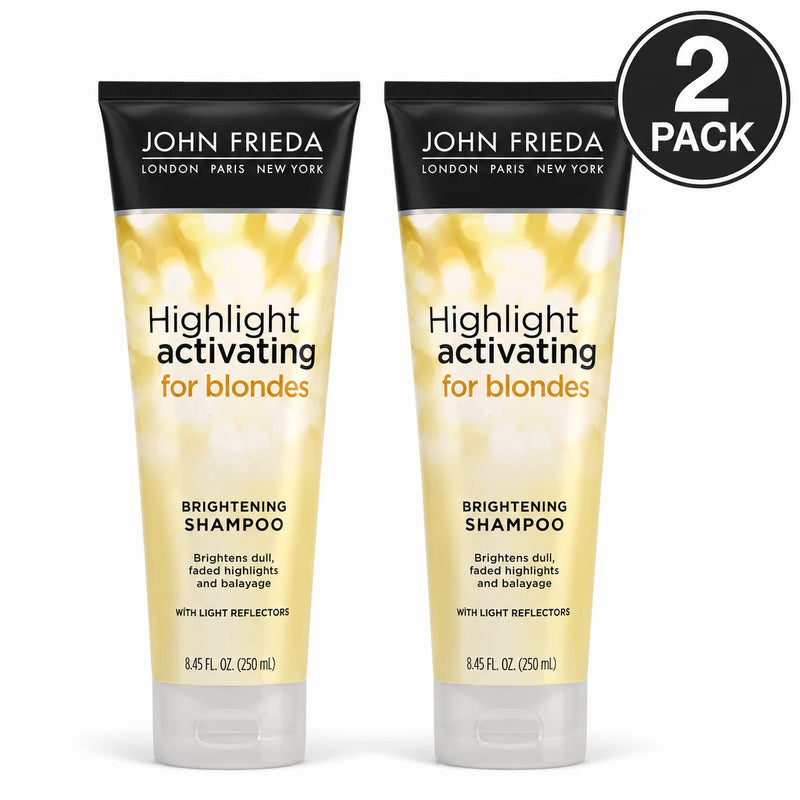 John Frieda Highlight Activating Brightening Shampoo for Blondes 8.45 oz 2 Pack