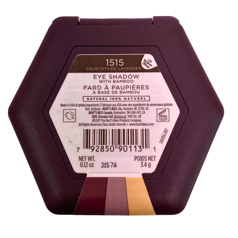 Burt's Bees Eye Shadow Trio with Bamboo - 1515 Countryside Lavender, 100% Natura