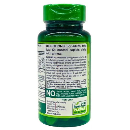 Nature’s Truth Glucosamine Chondroitin MSM Turmeric 60 Ct – 1 Pack – New