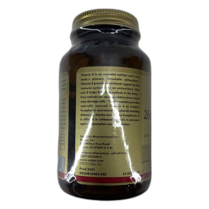 Solgar Vitamin IU Alpha Tocopherol Softgels 400 Total Exp 07/27 Pack of 4 New
