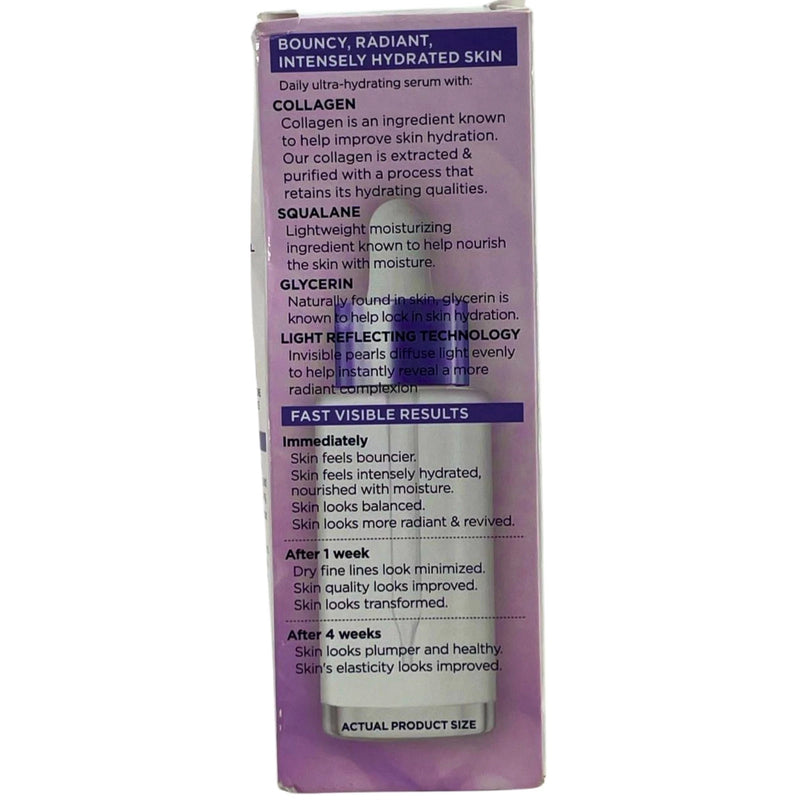 L'Oreal Paris Collagen Moisture Filler Bounce Serum 8% Glycerin 1.0 FL OZ 2 Pack