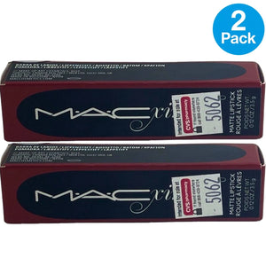 MAC Macximal Matte Lipstick 602 Chili Lip Color 0.12 oz 2 Pack New