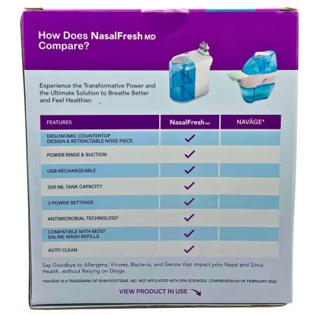 SPA NasalFresh MD Powered Saline Nasal Irrigation System (1 Unit) 2