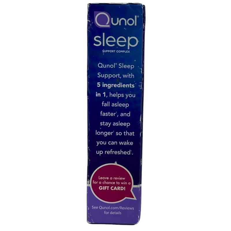 Qunol Sleep Support Complex 5 in 1 Melatonin L-Theanine 30 Capsules 2 Pack New