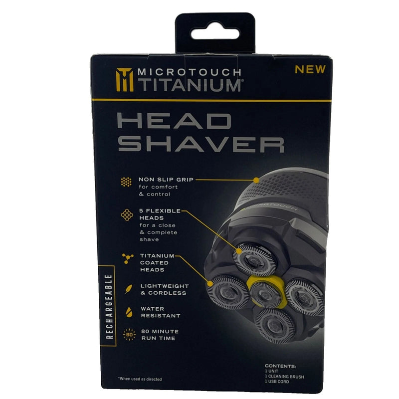 MiMicroTouch Titanium Head Shaver 5 Flexible Heads Rechargeable New