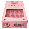 KISS Voguish Fantasy Nails FV21 Medium Almond Purple French Glitter 28ct 2 Pack